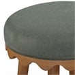 Oodle Green Performance Vegan Mohair Light Walnut Bar Stool
