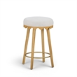 Oodle Cream Performance Vegan Mohair Natural Counter Stool