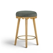 Oodle Green Performance Vegan Mohair Natural Counter Stool