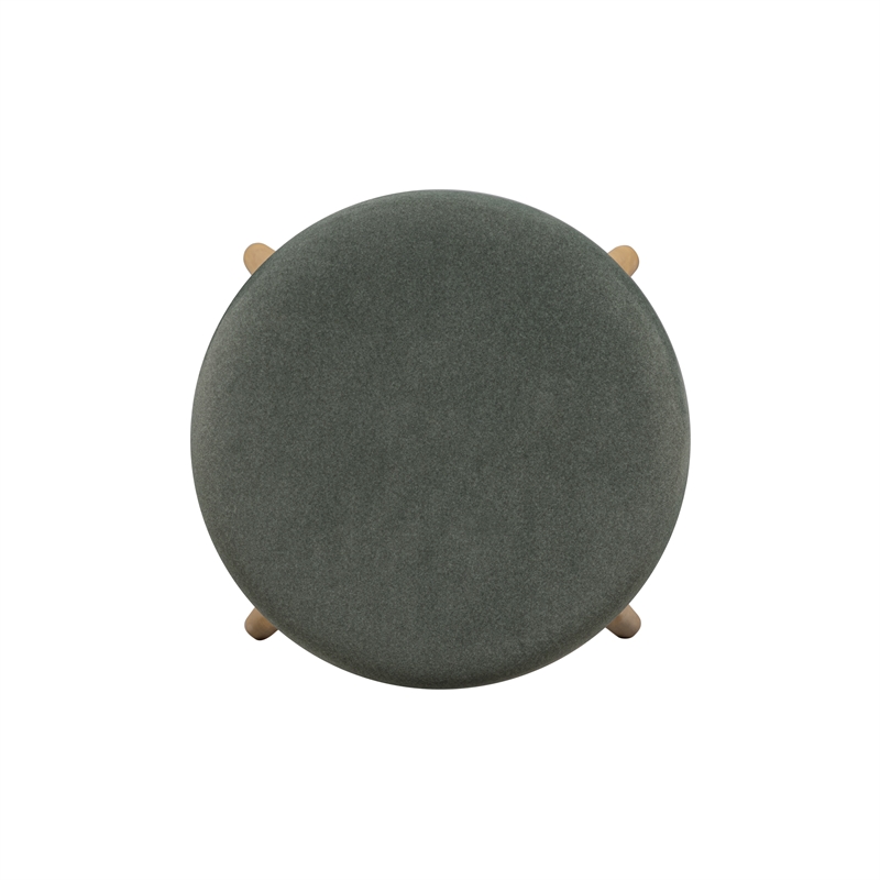 Oodle Green Performance Vegan Mohair Natural Counter Stool