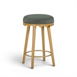 Oodle Green Performance Vegan Mohair Natural Counter Stool