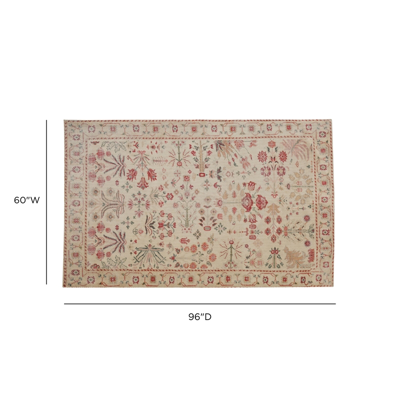 Jardin Cotton Backed Floor Rug 5x8'