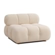 Calliope Cream Performance Velvet Modular Armless Chair