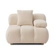 Calliope Cream Performance Velvet Modular Corner Chair