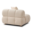 Calliope Cream Performance Velvet Modular Corner Chair