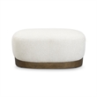 Domina Sugar Off White Boucle Ottoman
