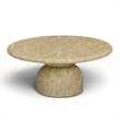 Cynthia Light Emperador Faux Marble Indoor / Outdoor Coffee Table