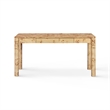 Berri Natural Burl 3-Drawer Work Desk