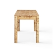Berri Natural Burl 3-Drawer Work Desk