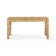 Berri Natural Burl 3-Drawer Work Desk