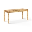 Berri Natural Burl 3-Drawer Work Desk