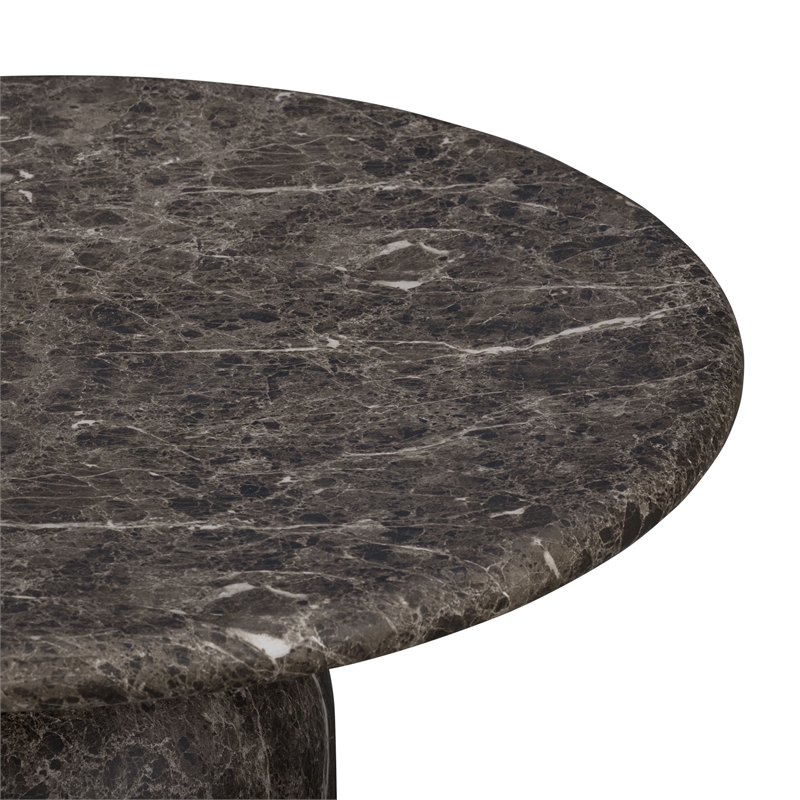 Cynthia Dark Emperador Faux Marble Indoor / Outdoor Coffee Table