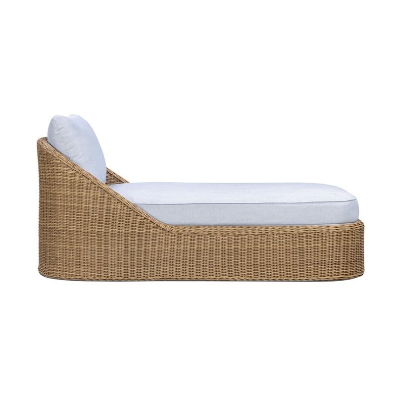 Axel Blue Boucle Outdoor Lounge Chair