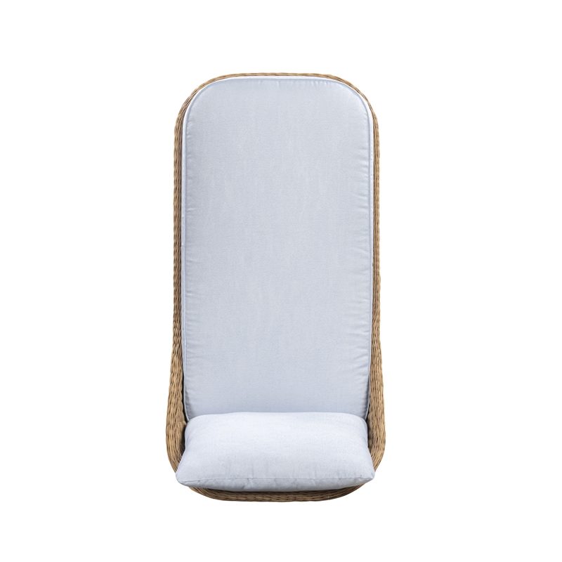 Axel Blue Boucle Outdoor Lounge Chair