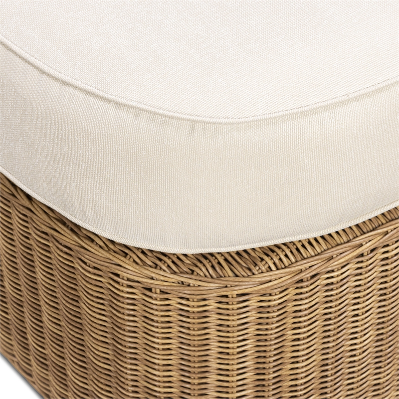 Axel Cream Boucle Outdoor Ottoman