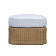 Axel Blue Boucle Outdoor Ottoman