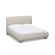 Rayne Cream Textured Fabric Queen Bed
