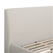 Rayne Cream Textured Fabric Queen Bed