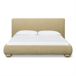 TOV Furniture Rayne Honey Textured Fabric King Bed