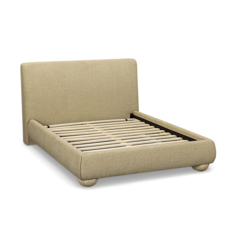 TOV Furniture Rayne Honey Textured Fabric Queen Bed