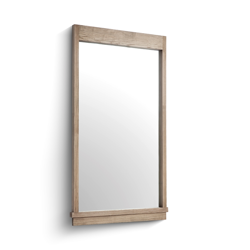 Aimee Solid Brushed Wooden Ash Mirror