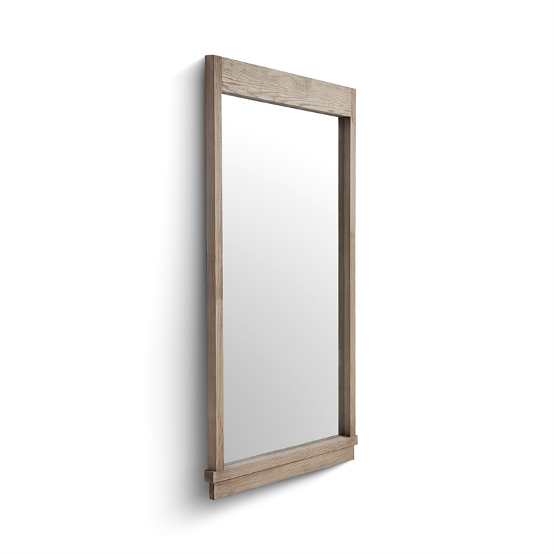 Aimee Solid Brushed Wooden Ash Mirror