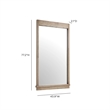 Aimee Solid Brushed Wooden Ash Mirror