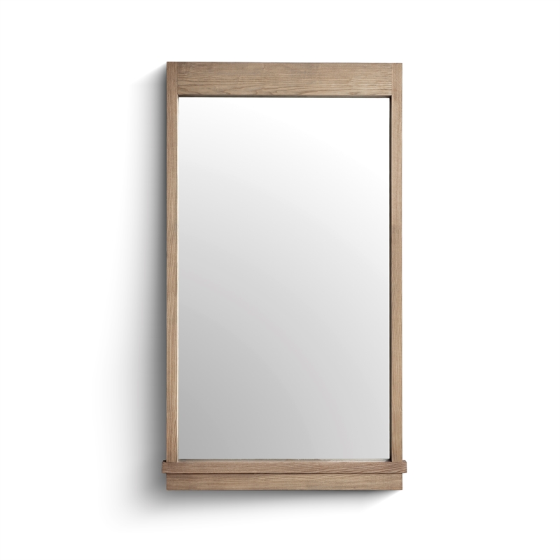 Aimee Solid Brushed Wooden Ash Mirror