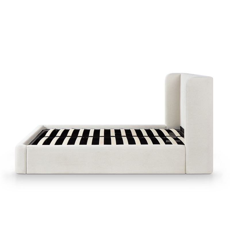 Harmony Cream Performance Chenille Queen Bed