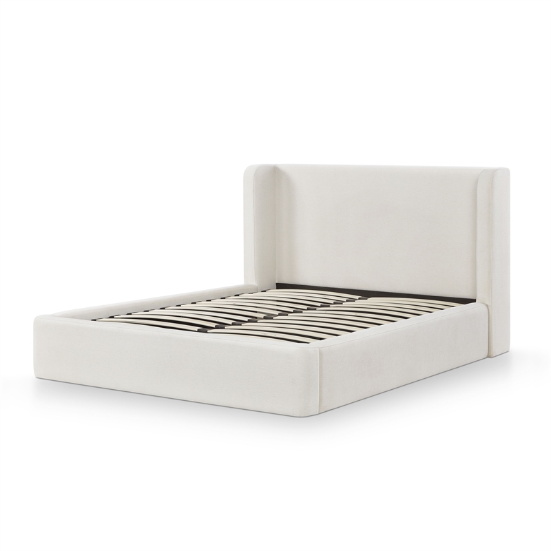 Harmony Cream Performance Chenille Queen Bed