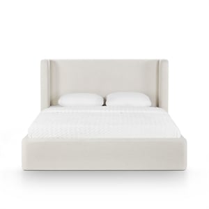 Harmony Cream Performance Chenille Queen Bed