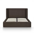 Harmony Chocolate Brown Performance Chenille Queen Bed