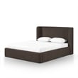 Harmony Chocolate Brown Performance Chenille Queen Bed