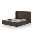 Harmony Chocolate Brown Performance Chenille Queen Bed