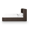 Harmony Chocolate Brown Performance Chenille Queen Bed