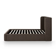 Harmony Chocolate Brown Performance Chenille Queen Bed
