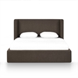 Harmony Chocolate Brown Performance Chenille Queen Bed