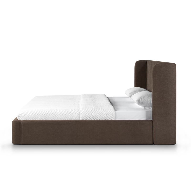 Harmony Chocolate Brown Performance Chenille King Bed