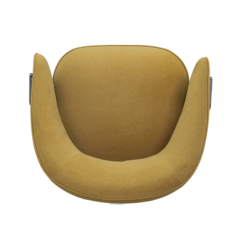 Madison Amber Performance Vegan Mohair Swivel Accent Chair