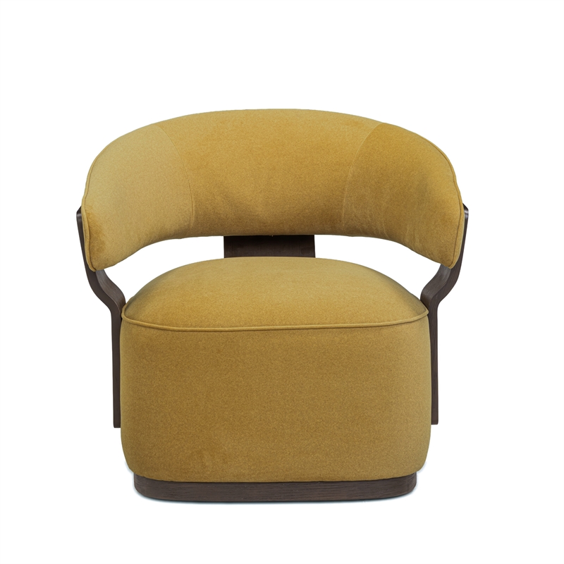 Madison Amber Performance Vegan Mohair Swivel Accent Chair
