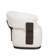 Madison Chalk Performance Linen Chenille Swivel Accent Chair