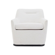 Mado Chalk Performance Linen Chenille Swivel Accent Chair