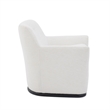 Mado Chalk Performance Linen Chenille Swivel Accent Chair