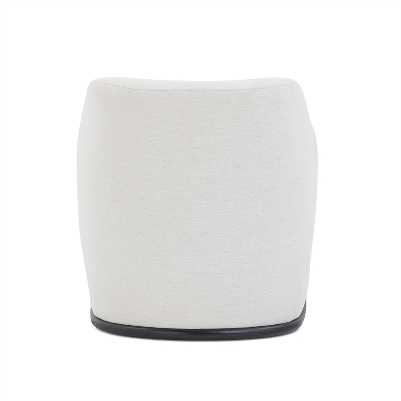 Mado Chalk Performance Linen Chenille Swivel Accent Chair