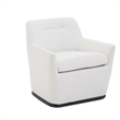 Mado Chalk Performance Linen Chenille Swivel Accent Chair