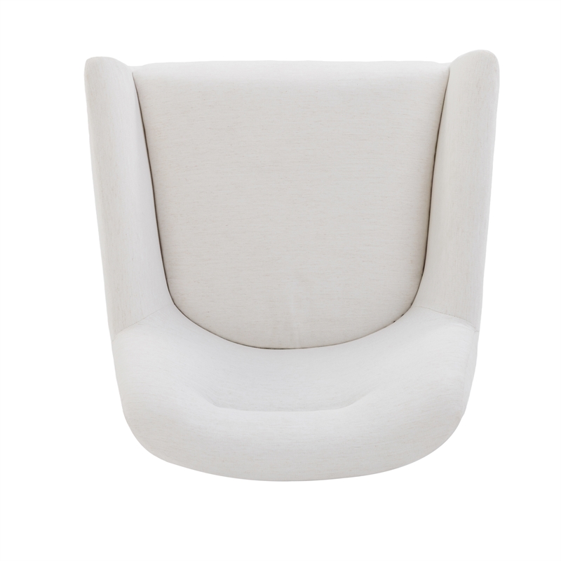 Mado Chalk Performance Linen Chenille Swivel Accent Chair