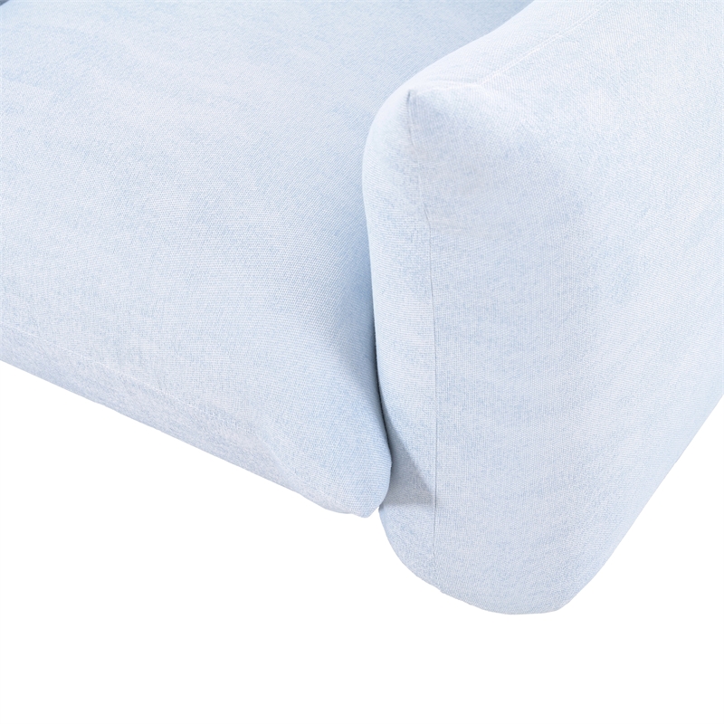 Saint Tropez Light Blue Performance Petite Boucle Outdoor Armchair