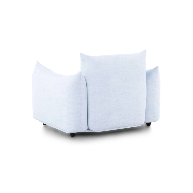 Saint Tropez Light Blue Performance Petite Boucle Outdoor Armchair