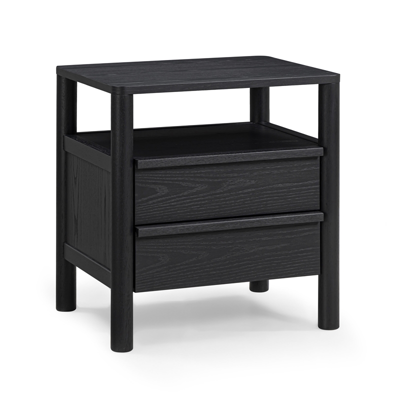 Tyra Black Ash Nightstand