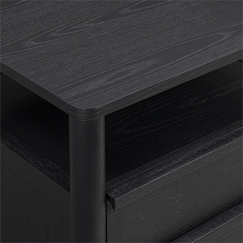 Tyra Black Ash Nightstand
